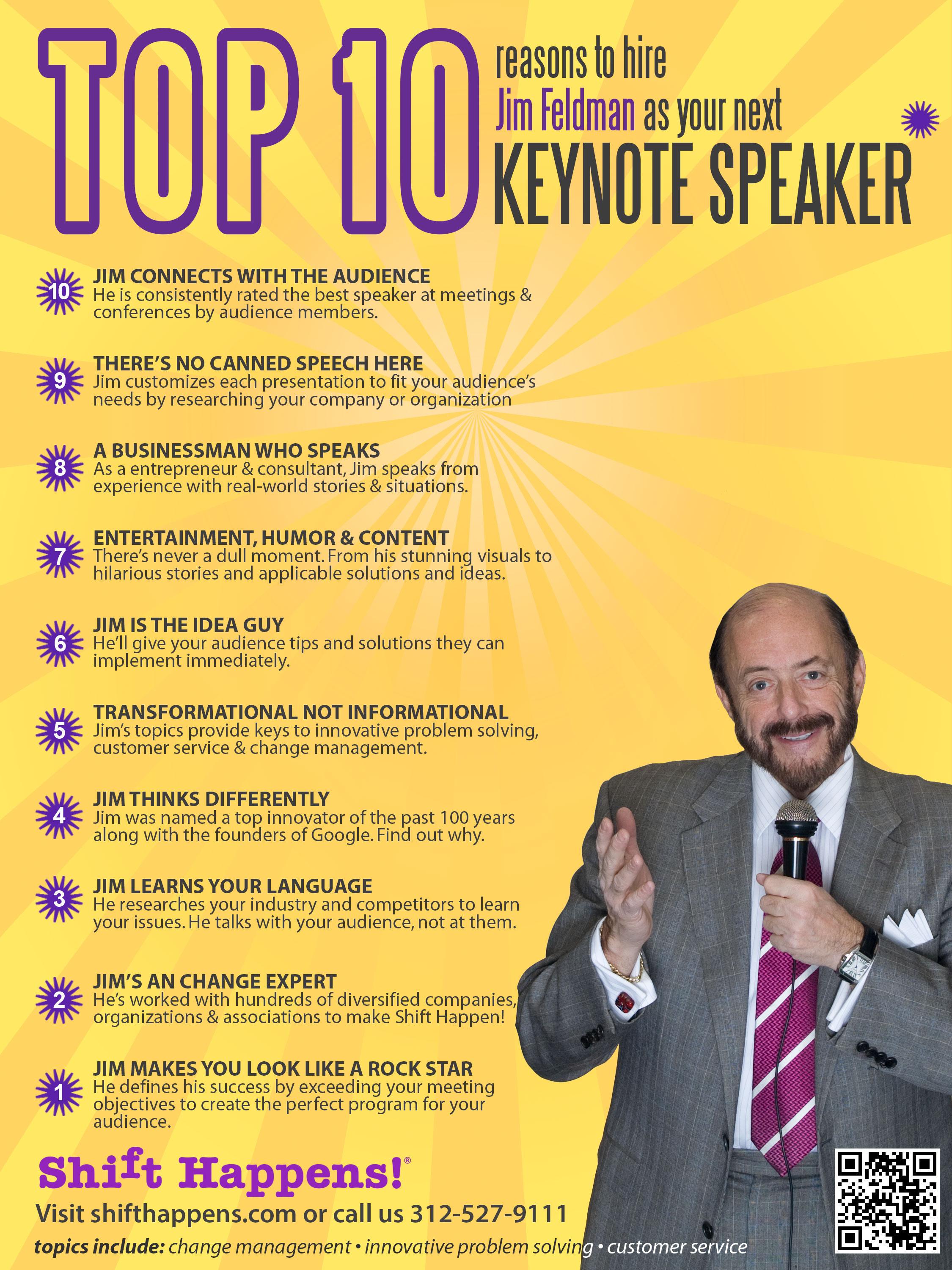 10 reasons to Hire Jim to train your leadership - executive level