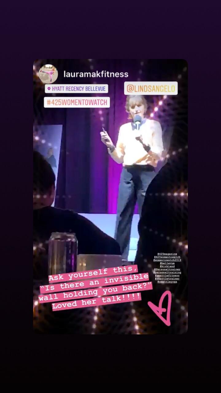 Social response - women to watch inspirational talk