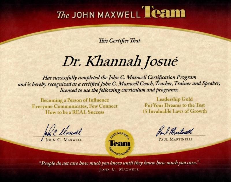 John Maxwell Certified