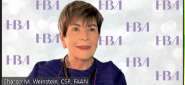 Sharon presents online