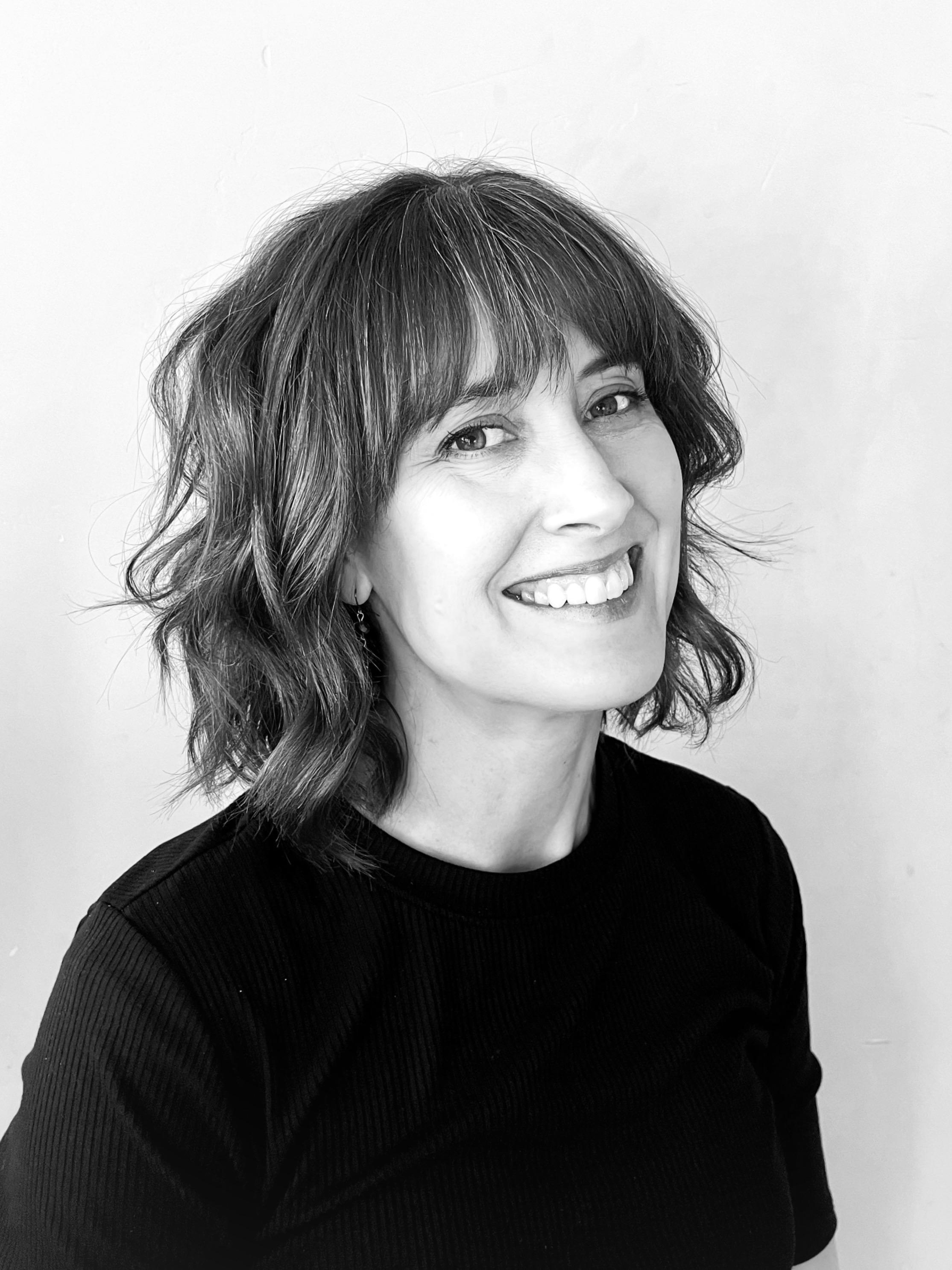 Warm Smile Headshot B/W