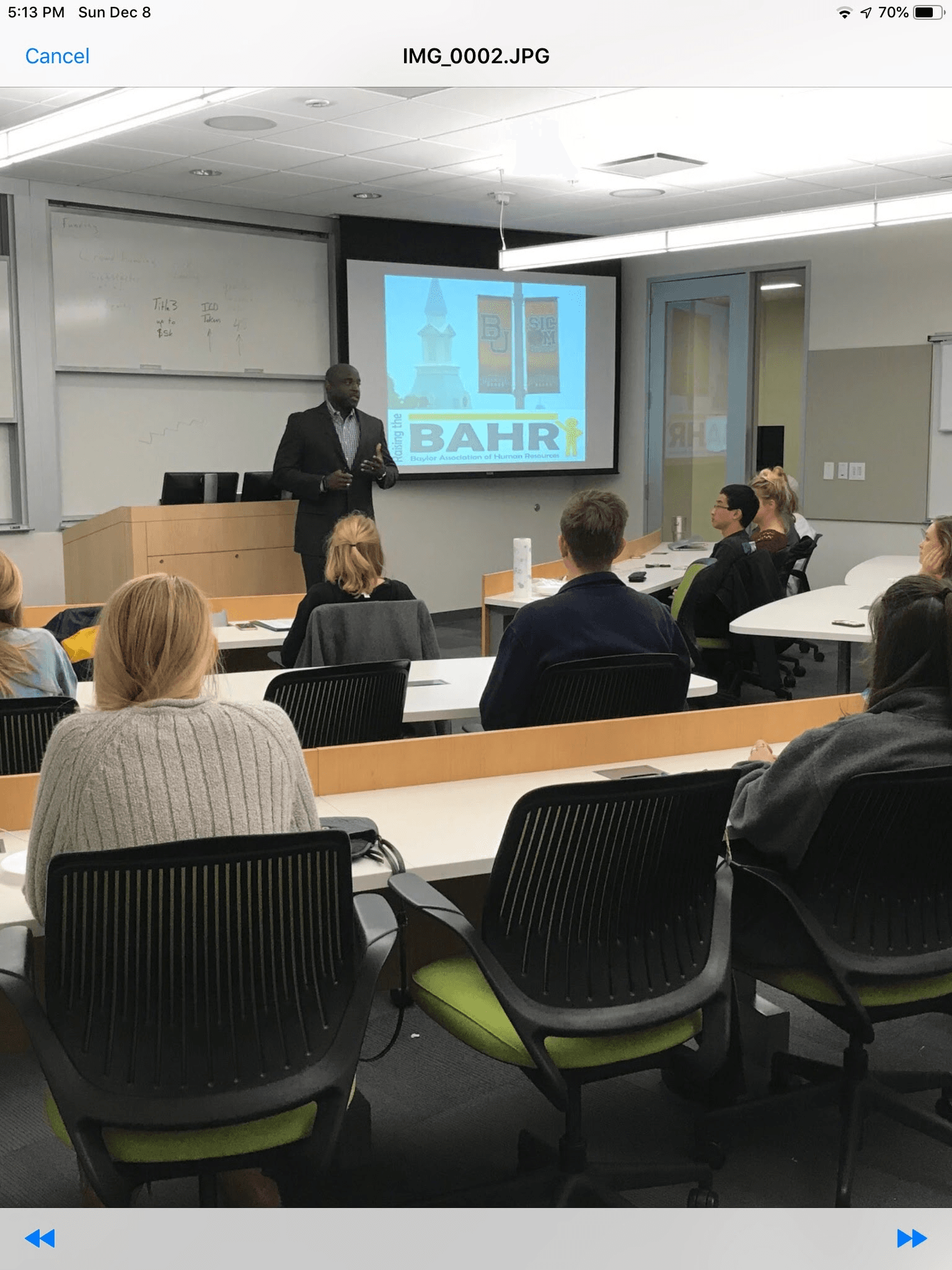 Speaking at Baylor University